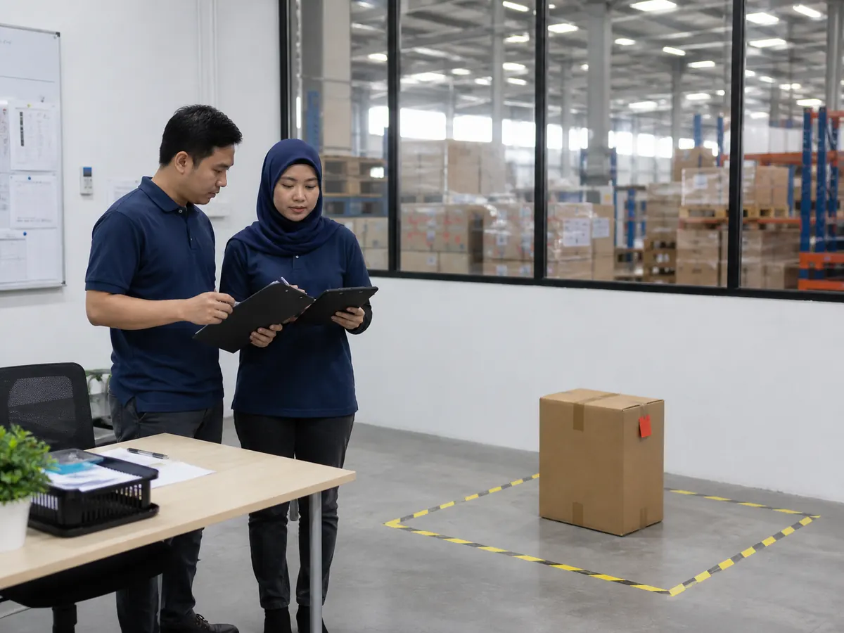 Bungkusan diasingkan untuk semakan perbezaan